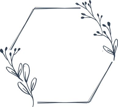 Minimalist floral frame with hand drawn leaf and shape simple floral border png