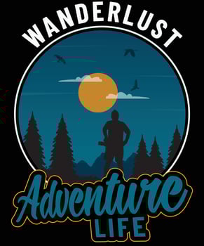 Hiking t shirt designm vector