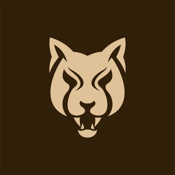 Leopard head animal illustration creative design vector