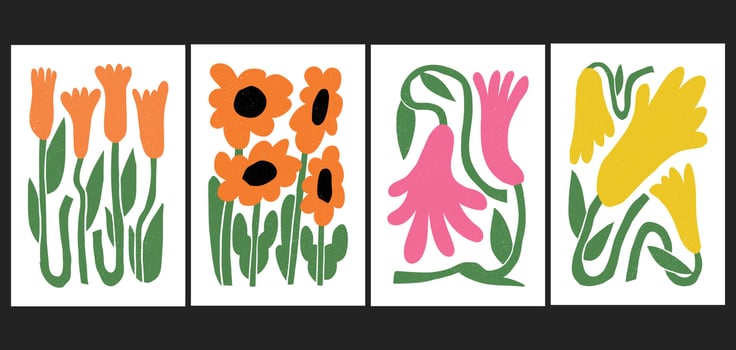 vector flower illustrations