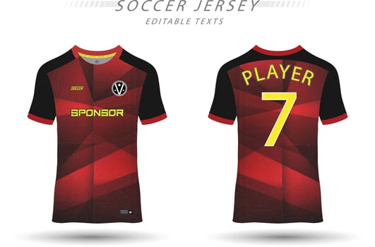 Best vector soccer jersey template sport t shirt design