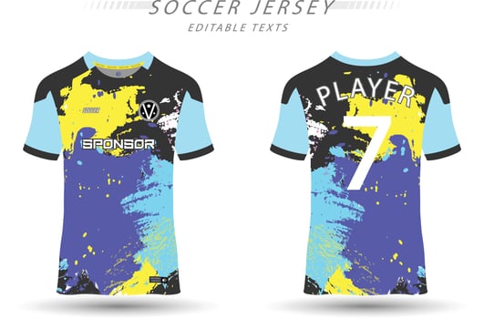 Best vector soccer jersey template sport t shirt design