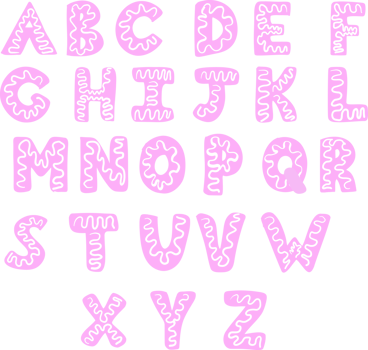 Letters of the English alphabet. png