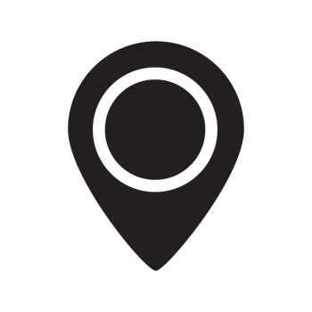 Location Icon, GPS Pointer Icon, Map Locator Sign, Pin location line art style png
