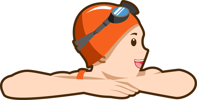 Swimming png graphic clipart design