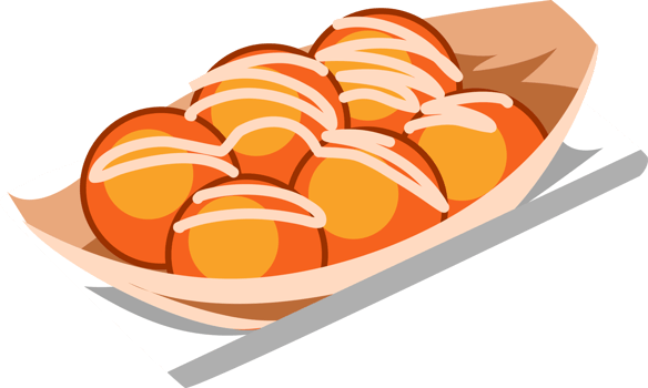 Takoyaki png graphic clipart design