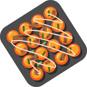 Takoyaki png graphic clipart design