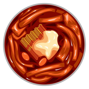Tteokbokki png graphic clipart design