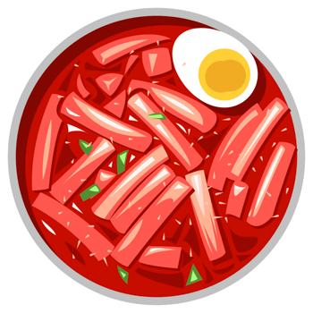 Tteokbokki png graphic clipart design
