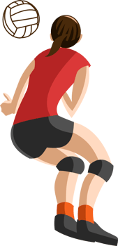 volleyball player png graphic clipart design
