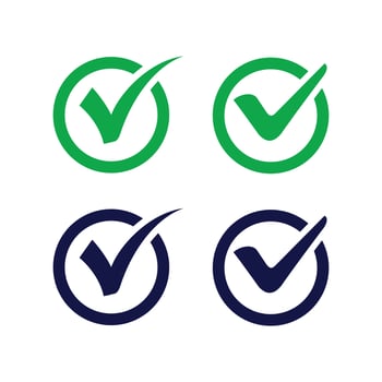 Check mark symbol Logo design vector