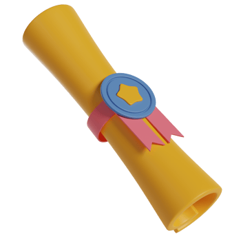 Certificate Scroll 3D Illustration png