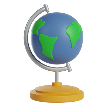 Globe 3D Illustration png