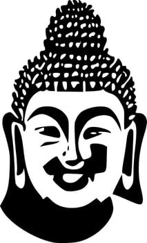 vector illustration of buddha shape
