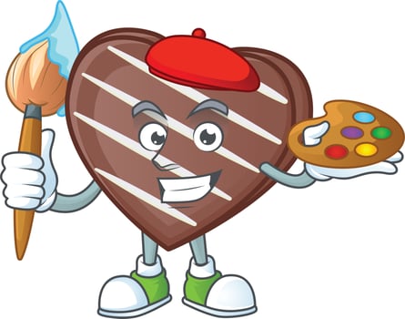 Stripes chocolate bar cartoon character style vector