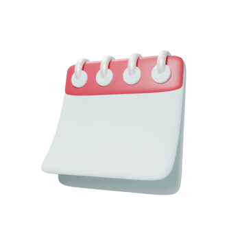 calendar icon for business with minimal style 3d rendering. png