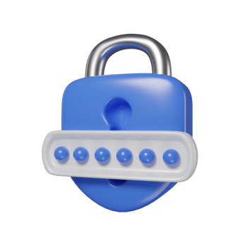 password internet data base icon 3d rendering. png