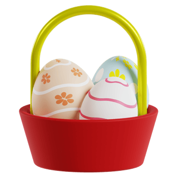 3D Easter Eggs png