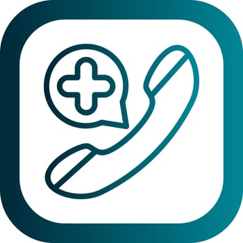 Emergency Call Vector Icon Design