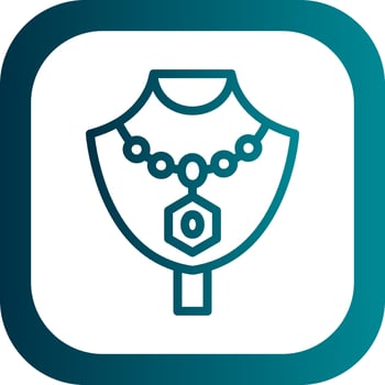 Necklace Vector Icon Design