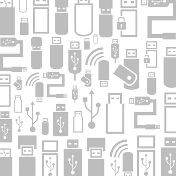 Background made from usb. A vector illustration