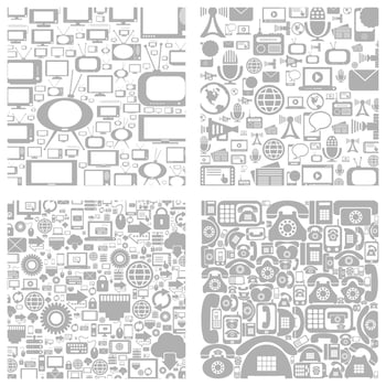 Background made of communications. A vector illustration
