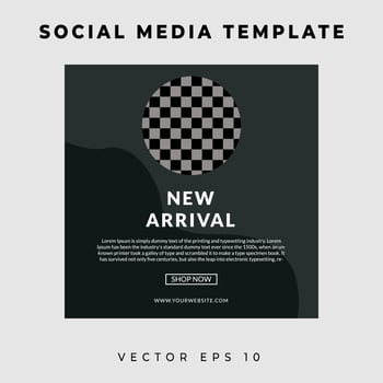 Social media template banner free vector