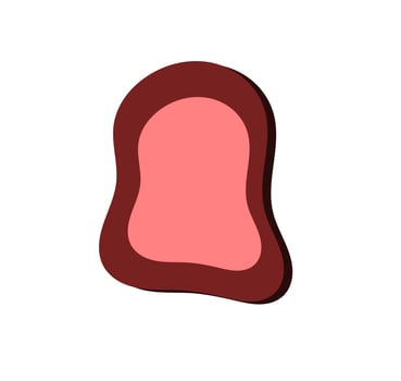 meat. grilled meat dish. steak vector