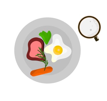 dinner menu. breakfast menu. lunch menu. dish. vector