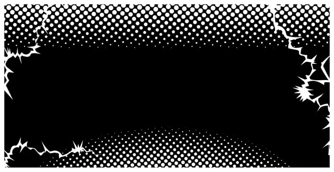 Black-white background with lightnings. vector