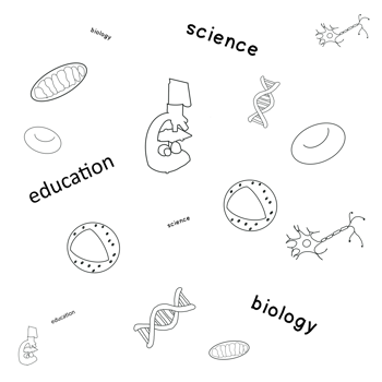 Biology Science Education hand drawn background png