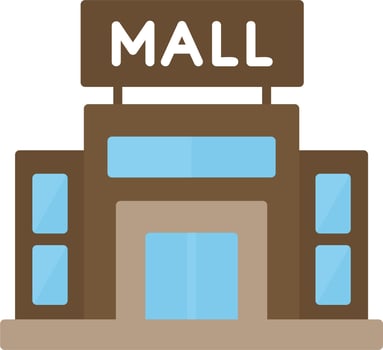 Shopping Mall Vector Icon