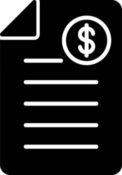 Shopping Invoice Vector Icon