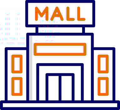 Shopping Mall Vector Icon