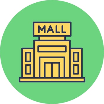 Shopping Mall Vector Icon