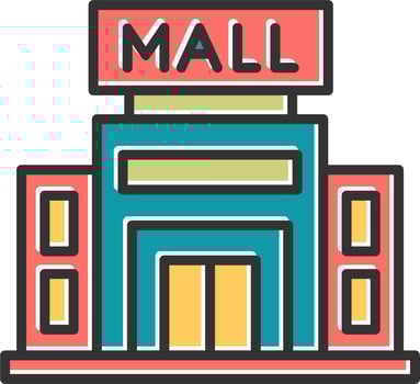 Shopping Mall Vector Icon
