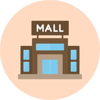 Shopping Mall Vector Icon