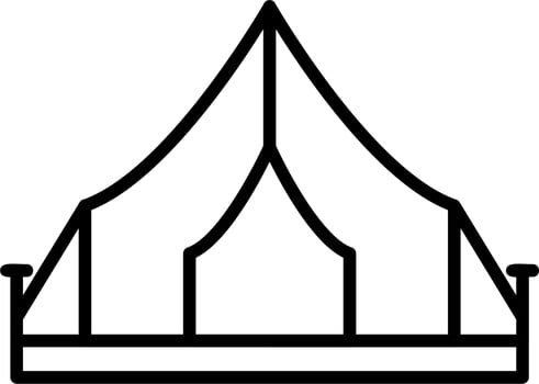 Camping Tent Vector Icon