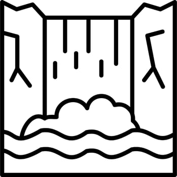 Waterfall Vector Icon