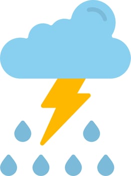 Thunder storm Vector Icon