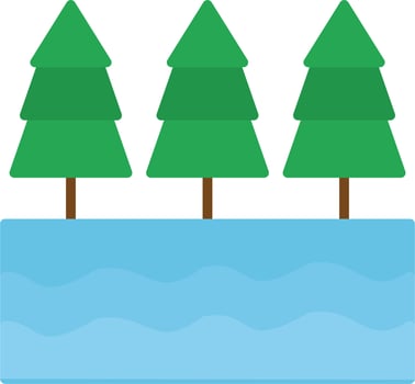 River Vector Icon