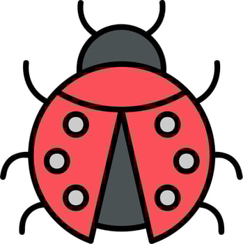 Ladybug Vector Icon
