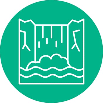 Waterfall Vector Icon