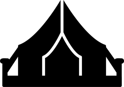 Camping Tent Vector Icon