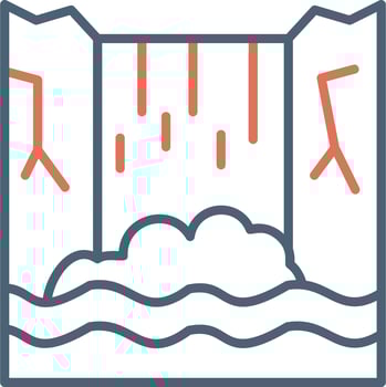 Waterfall Vector Icon