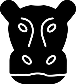 Hippopotamus Vector Icon