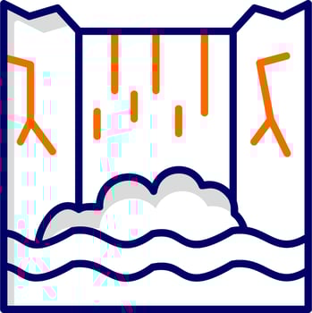 Waterfall Vector Icon