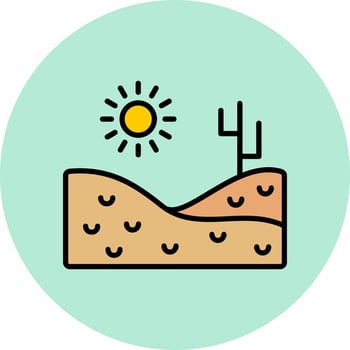Desert Vector Icon