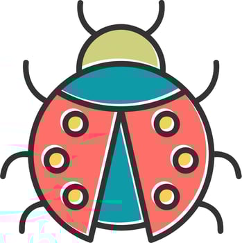 Ladybug Vector Icon