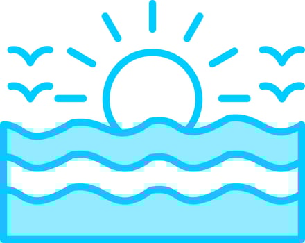 Sea Vector Icon